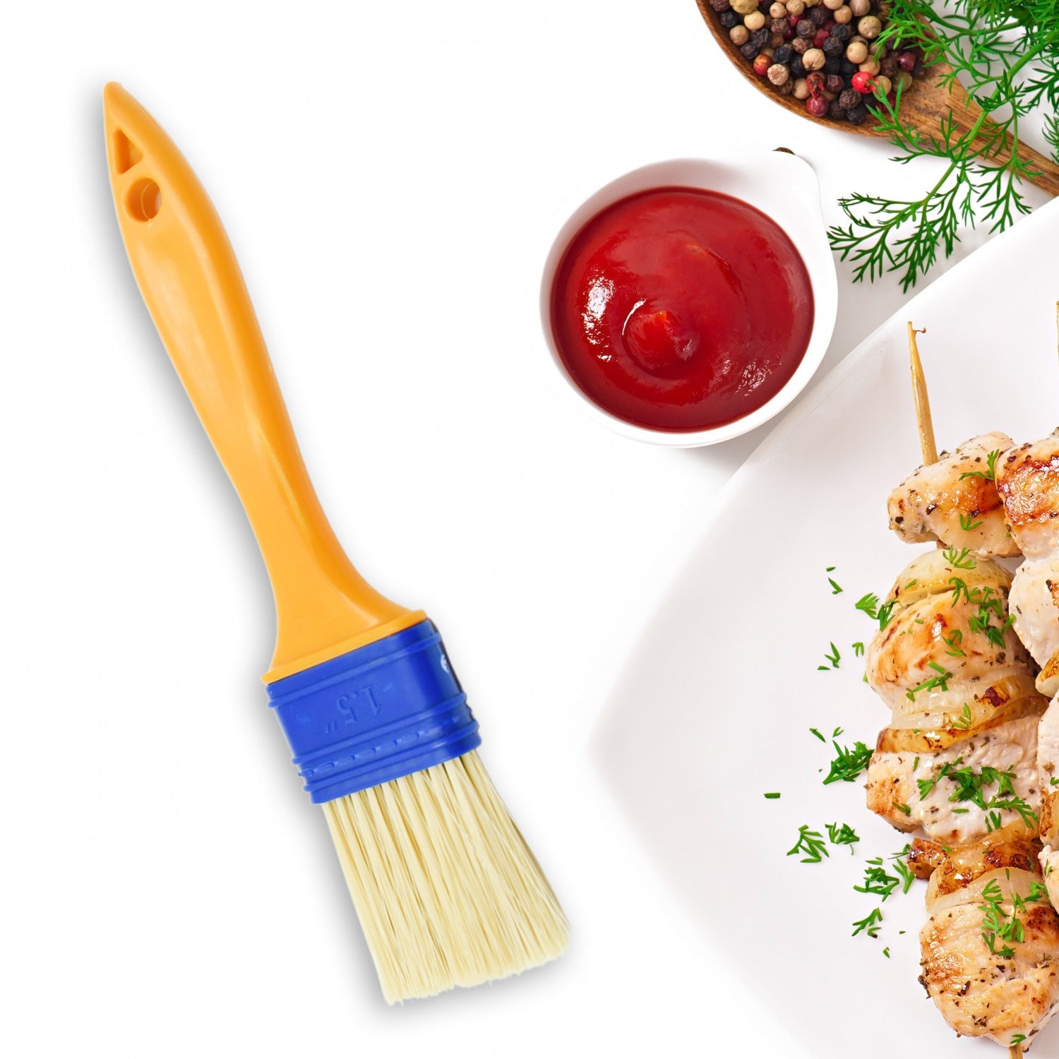 8721 Multifunction Basting Brush for Cooking Pastry Brush Baking Food Butter Brush Dusting Brush for Cooking Grease Brush for Baking Dishwasher Safe Grilling / Hairbrush / Corn (2 Pcs Set) 8721 Multifunction Basting Brush for Cooking Pastry Brush Baking Food Butter Brush Dusting Brush for Cooking Grease Brush for Baking Dishwasher Safe Grilling / Hairbrush / Corn (2 Pcs Set)